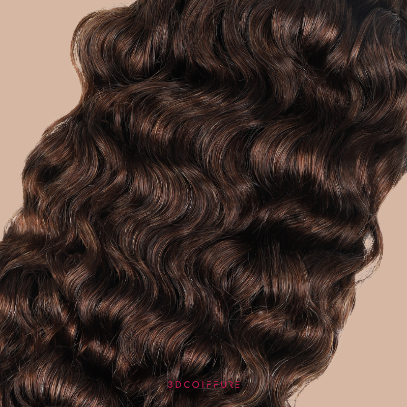 Feather Weft Deep Wave Extensions – Fine tie-in strands