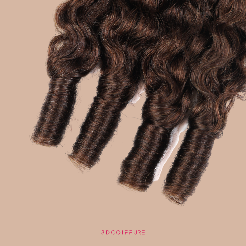 Feather Weft Deep Wave Extensions – Fine tie-in strands