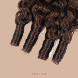 Feather Weft Deep Wave Extensions – Fine tie-in strands