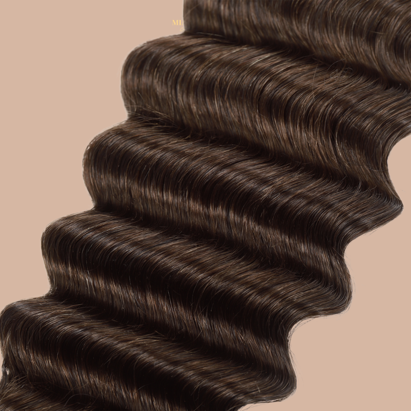 Feather Weft Deep Wave 4# Extensions – Feine Stränge zum Einbinden