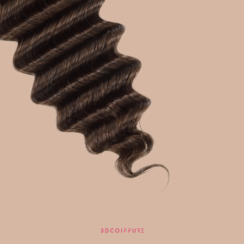 Feather Weft Deep Wave 4# Extensions – Feine Stränge zum Einbinden
