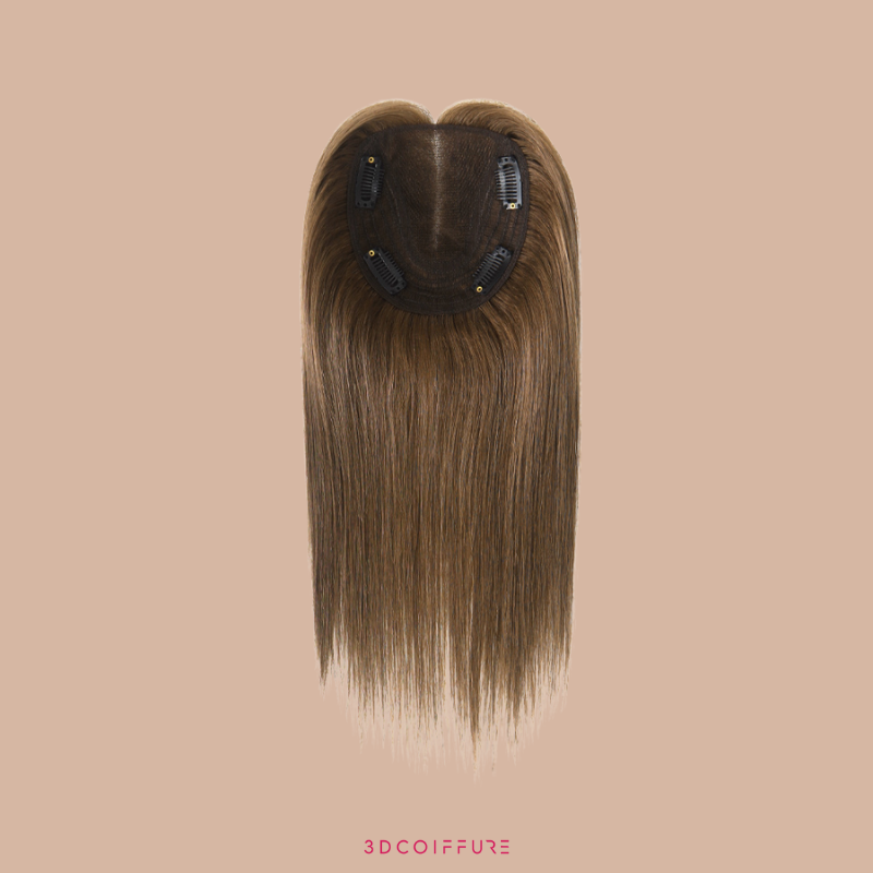 Postiche à clips en cheveux humains – Volume & couvrance