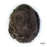 Protesi di capelli adesiva da uomo - Capelli naturali di alta qualità Pelle sottile
