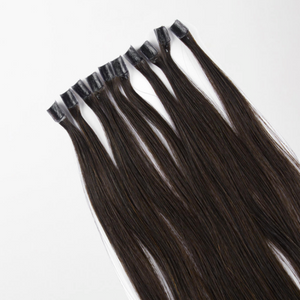 100 dark brown corrugated keratin extensions