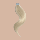 Adhesive extensions / Blond Platinum straight tapes