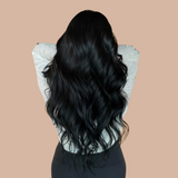 100% natuurlijke clipverlenging Body Wave Black Mono Band