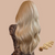 100 blond corrugated keratin extensions