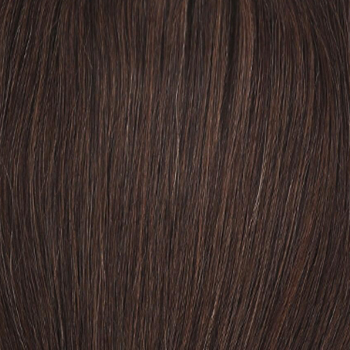 Brown wavy adhesive extensions