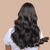 100 brown corrugated keratin extensions