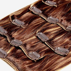 Strong clip extensions blonde mechy chocolate