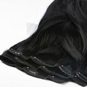 Black steep clip extensions