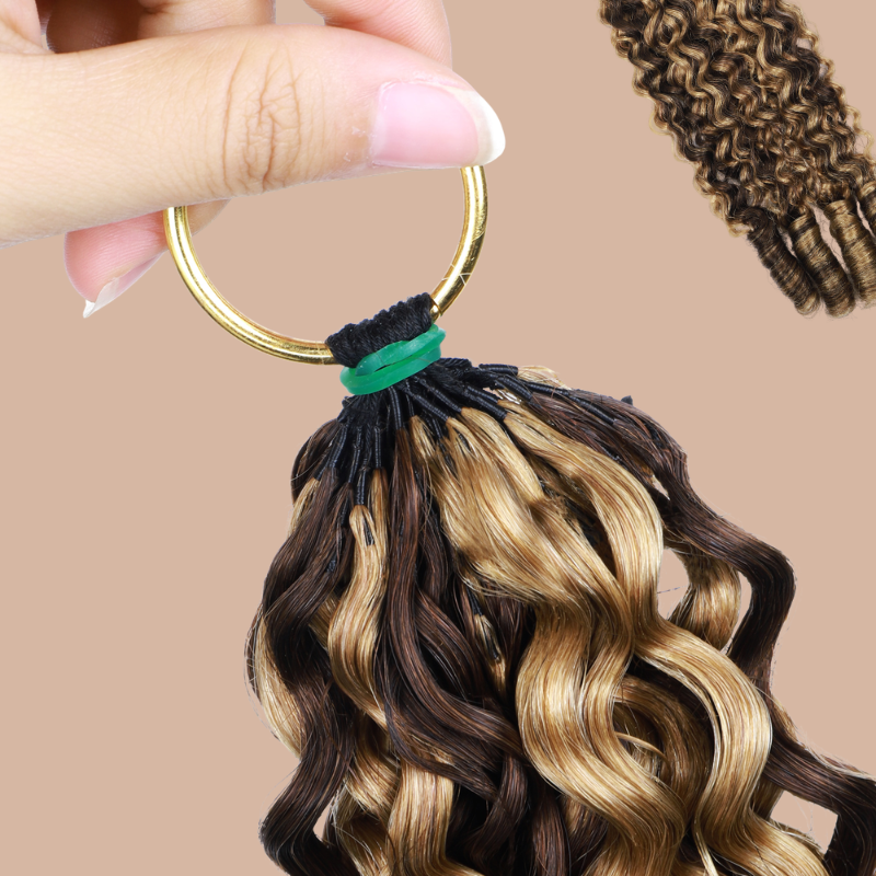 Feather Weft Deep Wave Extensions – Fine tie-in strands