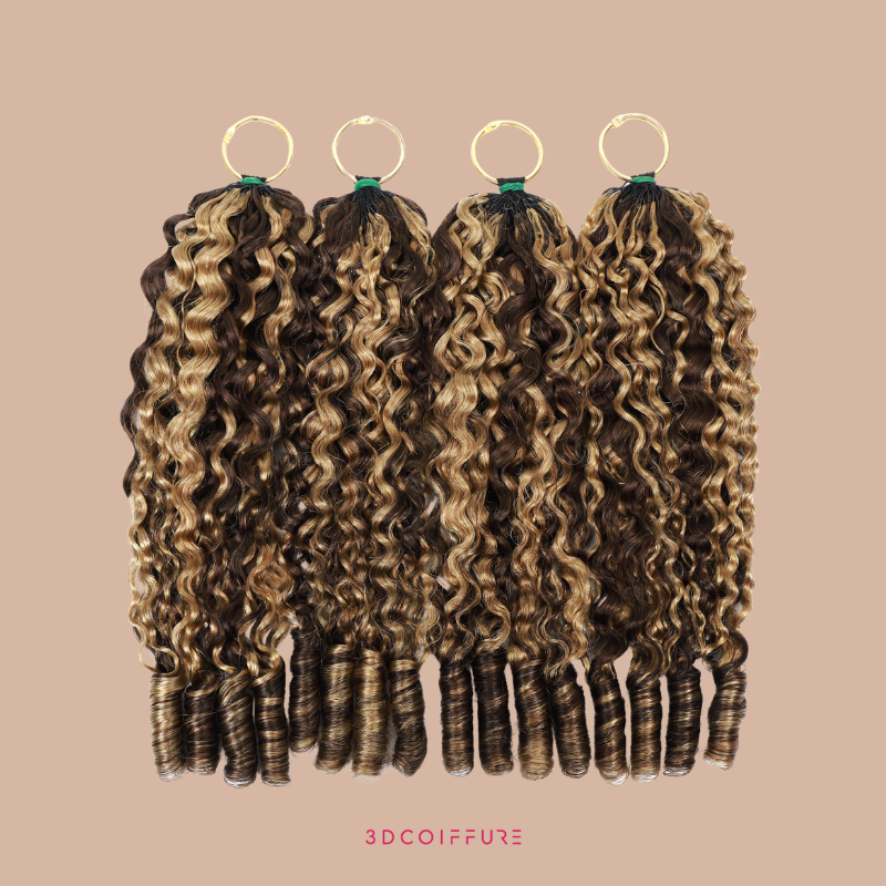 Feather Weft Deep Wave Extensions – Fine tie-in strands