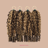 Feather Weft Deep Wave Extensions – Fine tie-in strands