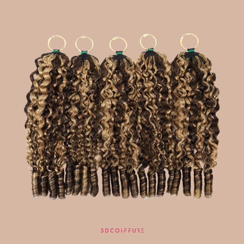 Feather Weft Deep Wave Extensions – Fine tie-in strands