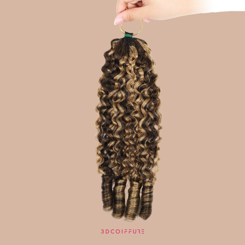 Feather Weft Deep Wave Extensions – Fine tie-in strands