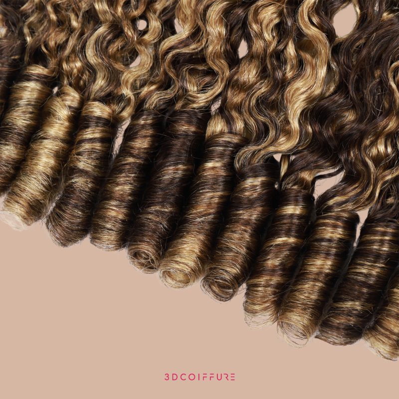 Feather Weft Deep Wave Extensions – Fine tie-in strands