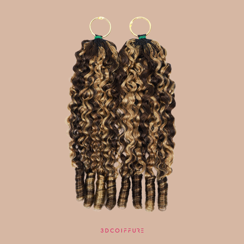 Feather Weft Deep Wave Extensions – Fine tie-in strands