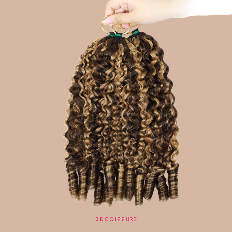 Feather Weft Deep Wave Extensions – Fine tie-in strands