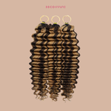 Feather Weft Deep Wave Extensions P4/27# – Fine tie-in strands
