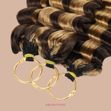 Feather Weft Deep Wave Extensions P4/27# – Fine tie-in strands