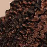 Extensiones rizadas B de trama de plumas: hebras finas para unir