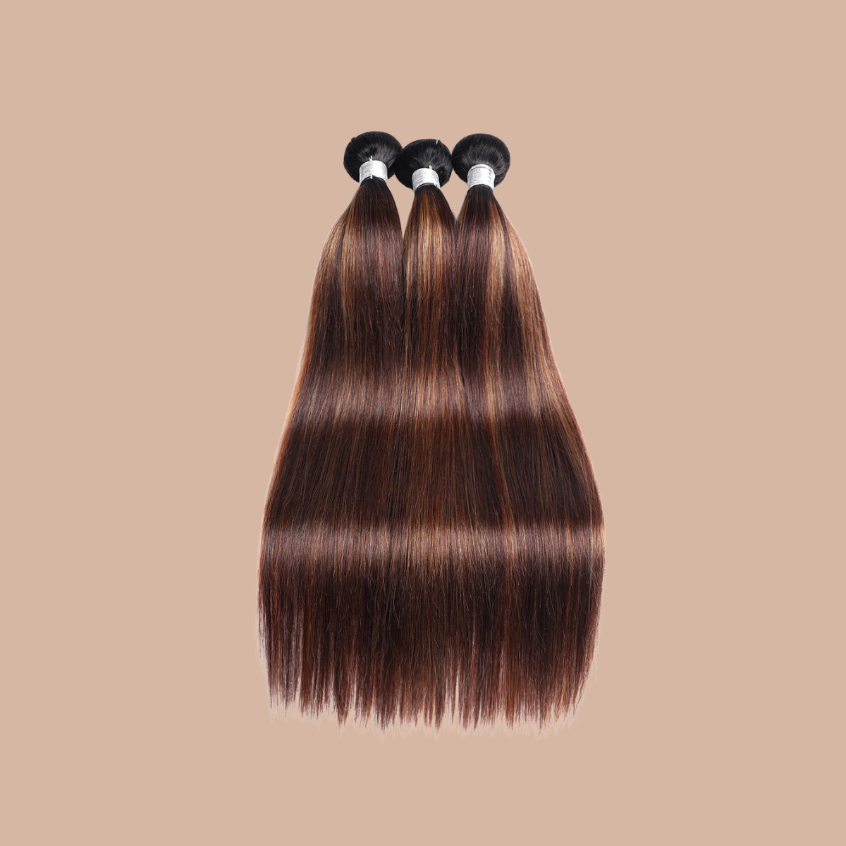 Tissage Straight | Chatain Méché | T1B4/30#