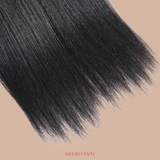3 bundels REMY Hair X-Yaki Virgin Hair Weave Donkerbruin