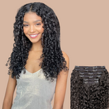 Afro Curly Black Clip-In Extensions