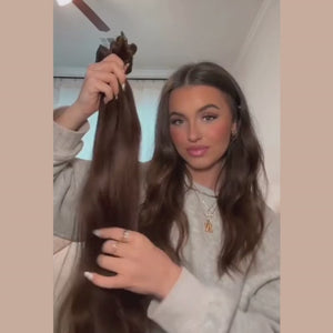 Extensions Clips Raides Chocolat