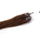 100 Extensions Easy Loop Raides Chocolat 46 Cm 50 Gr extensions cheveux