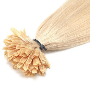 100 Extensions Keratine Raides Blond Platine 46 Cm 50 Gr extensions cheveux