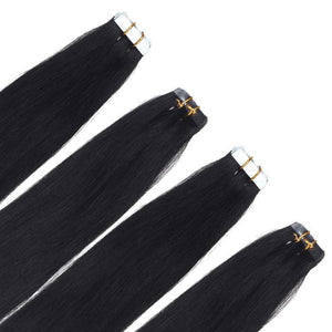 Extensions Tapes / Adhésives Raides Noir 46 Cm 50 Gr extensions cheveux