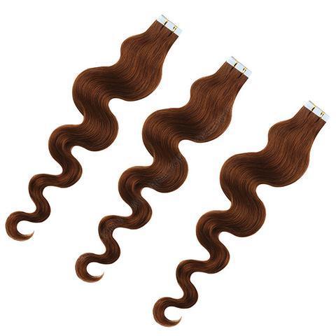 Extensions Tapes / Adhésives Ondulés Chocolat 50 Cm 50 Gr extensions cheveux