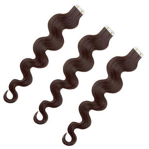 Extensions Tapes / Adhésives Ondulés Brun 50 Cm 50 Gr extensions cheveux