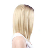 Short blonde bohemum wig